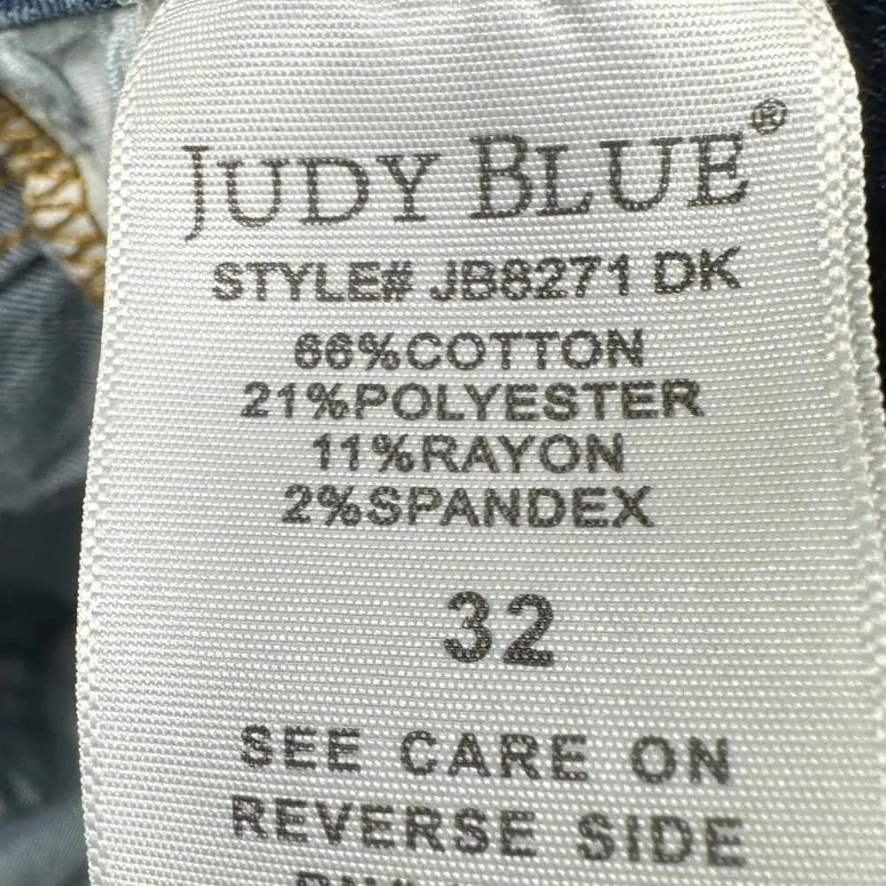 Judy Blue Relaxed Fit Distressed High Rise Jeans Size 32 - Picture 5 of 6